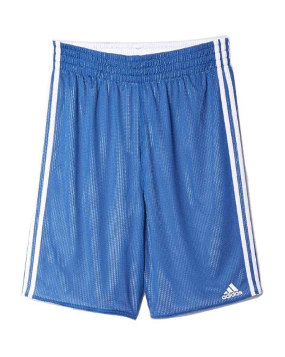 SHORTS ADIDAS BALLER REVERSIBLE AZUL Y BLANCO (BK0054)